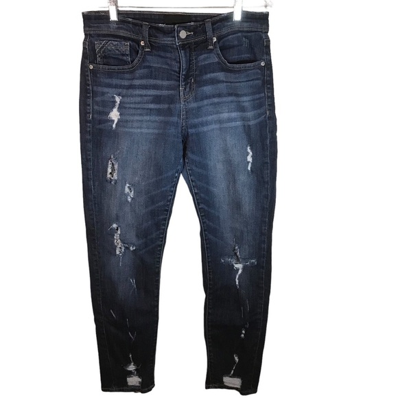 Buckle black women’s fit no 256 distressed jeans size 28 slim leg - Picture 1 of 16